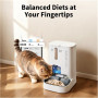 PETKIT YumShare Dual-hopper 2 Automatic Feeder with Camera , Capacity 5 L , Material ABS, 304 stainless steel , White