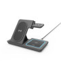 Gembird 3-in-1 foldable wireless charger stand , TA-WPC31A-01-BK