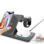 Gembird 3-in-1 foldable wireless charger stand , TA-WPC31A-01-BK