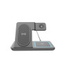 Gembird 3-in-1 foldable wireless charger stand , TA-WPC31A-01-BK