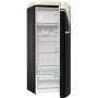 Gorenje Retro Refrigerator , OBRB615DBK , Energy efficiency class D , Free standing , Larder , Height 152.5 cm , Fridge net capacity 225 L , Freezer net capacity 22 L , 38 dB , Black
