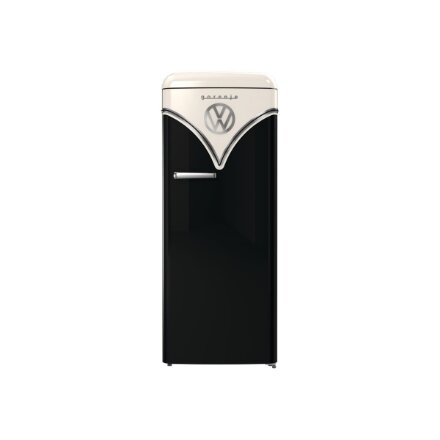 Gorenje Retro Refrigerator , OBRB615DBK , Energy efficiency class D , Free standing , Larder , Height 152.5 cm , Fridge net capacity 225 L , Freezer net capacity 22 L , 38 dB , Black