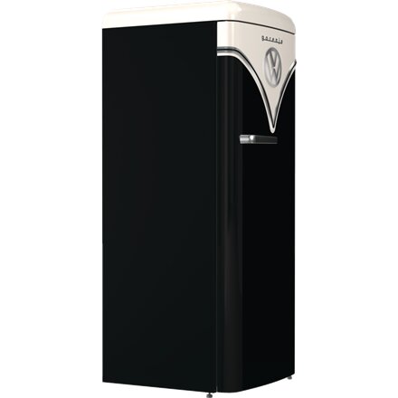 Gorenje Retro Refrigerator , OBRB615DBK , Energy efficiency class D , Free standing , Larder , Height 152.5 cm , Fridge net capacity 225 L , Freezer net capacity 22 L , 38 dB , Black