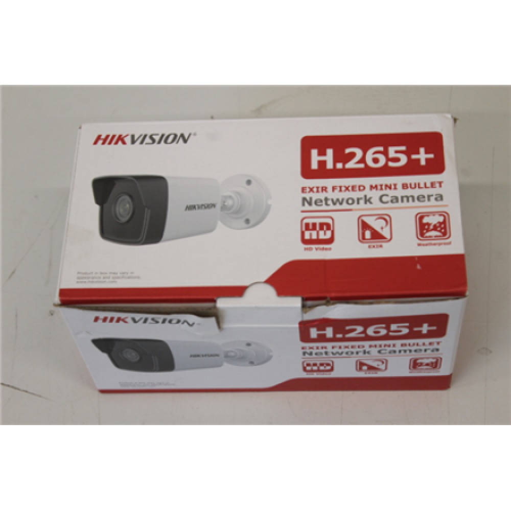 SALE OUT. Hikvision IP Camera DS-2CD1053G0-I F2.8 Hikvision 34 month(s) Bullet 5 MP 2.8 mm Power over Ethernet (PoE) IP67 H.265+, H.265, H.264+, H.264 SCRATCHED GLOSSY SURFACE