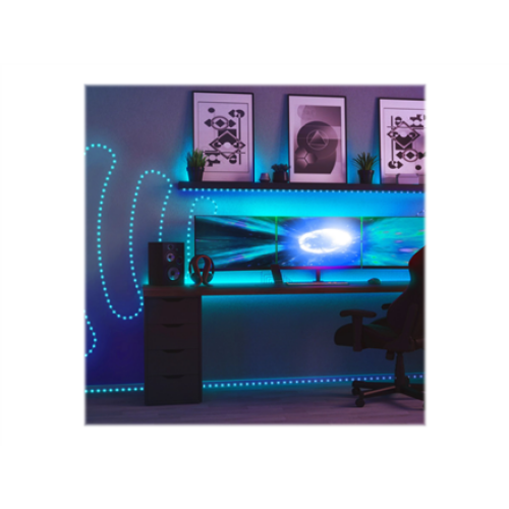 Twinkly,Dots Smart LED Lights 60 RGB (Multicolor), USB Powered, 3m, Black,RGB – 16M+ colors