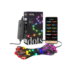 Twinkly,Dots Smart LED Lights 60 RGB (Multicolor), USB Powered, 3m, Black,RGB – 16M+ colors