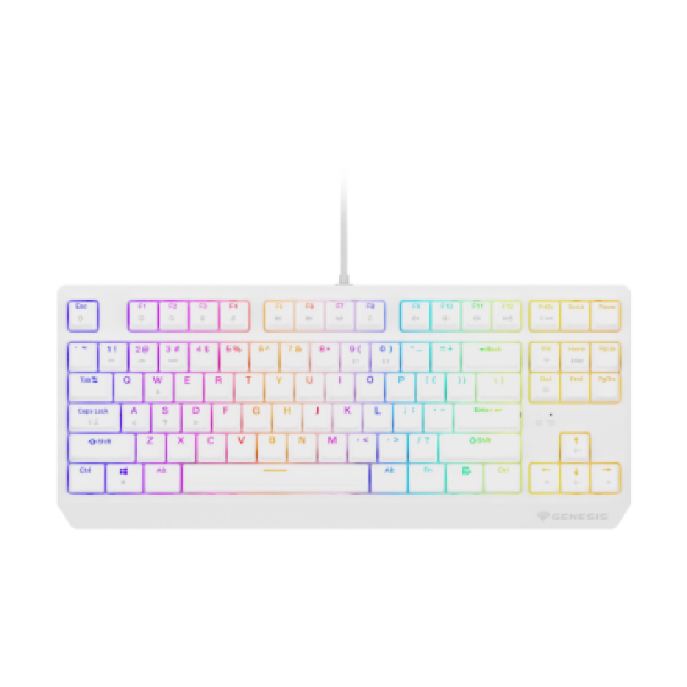 Genesis , THOR 230 , Mechanical Gaming Keyboard , Wired , US , Outemu Brown , White