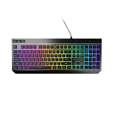 Genesis , Rhod 530 , Membrane Gaming Keyboard , Wired , US , Black