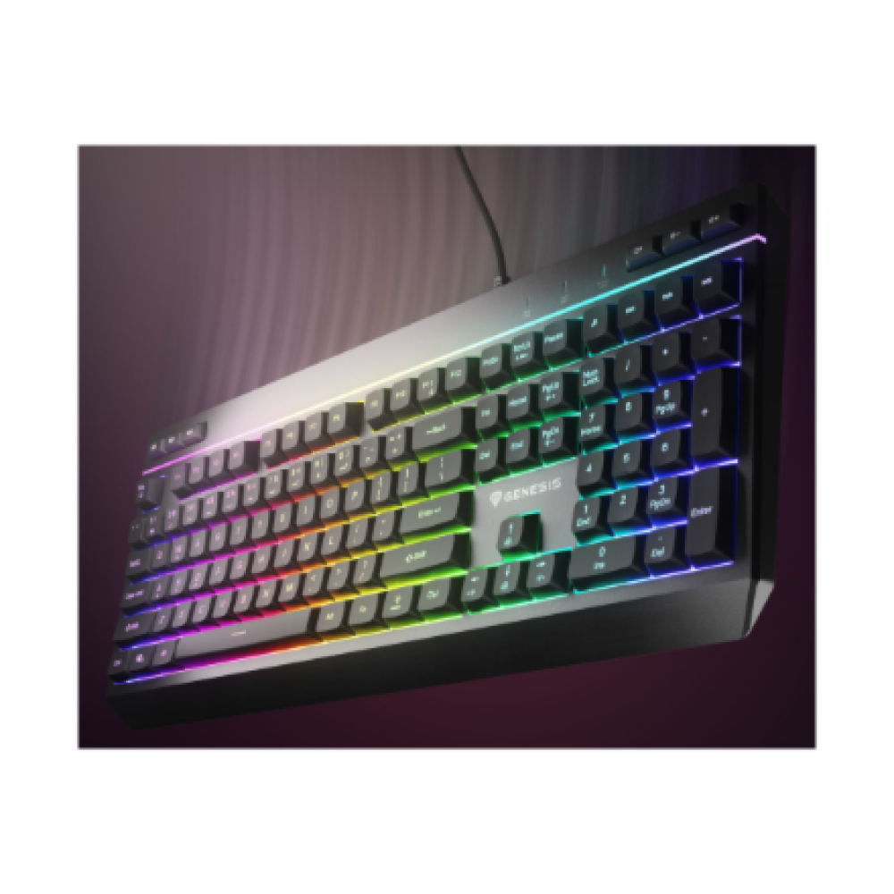 Genesis , Rhod 530 , Membrane Gaming Keyboard , Wired , US , Black