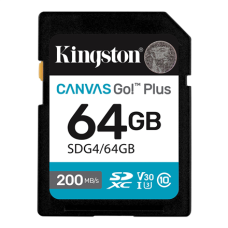 Kingston , Canvas Go! Plus , 64 GB , SD , Flash memory class Class 10, UHS-I, U3, V30