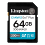 Kingston , Canvas Go! Plus , 64 GB , SD , Flash memory class Class 10, UHS-I, U3, V30