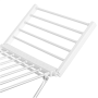 Adler , Foldable electric clothes drying rack , AD 7821 , Power 220 W , Silver/White , IP22