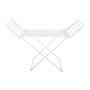 Adler , Foldable electric clothes drying rack , AD 7821 , Power 220 W , Silver/White , IP22