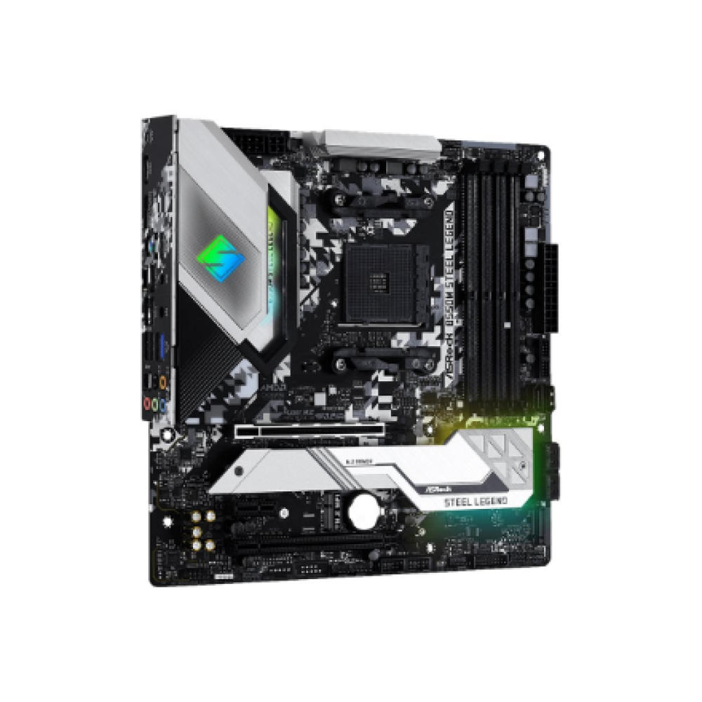 ASRock B550M STEEL LEGEND , Processor family AMD , Processor socket AM4 , DDR4 , Supported hard disk drive interfaces SATA, M.2 , Number of SATA connectors 6