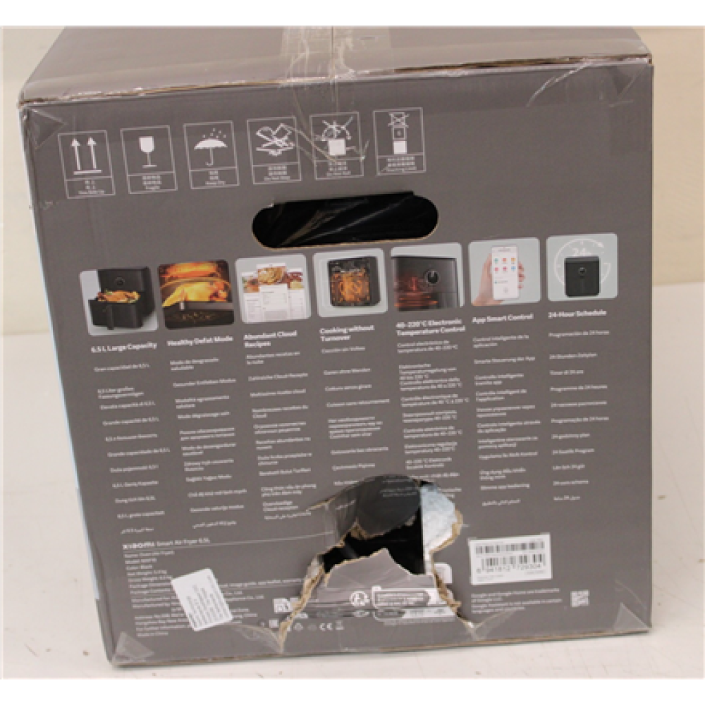 SALE OUT. Xiaomi , Smart Air Fryer (EU) , BHR7357EU , Capacity 6.5 L , Power 1800 W , Black , DAMAGED PACKAGING, SCRATCHED CORPUS ON BACK , 22 month(s)