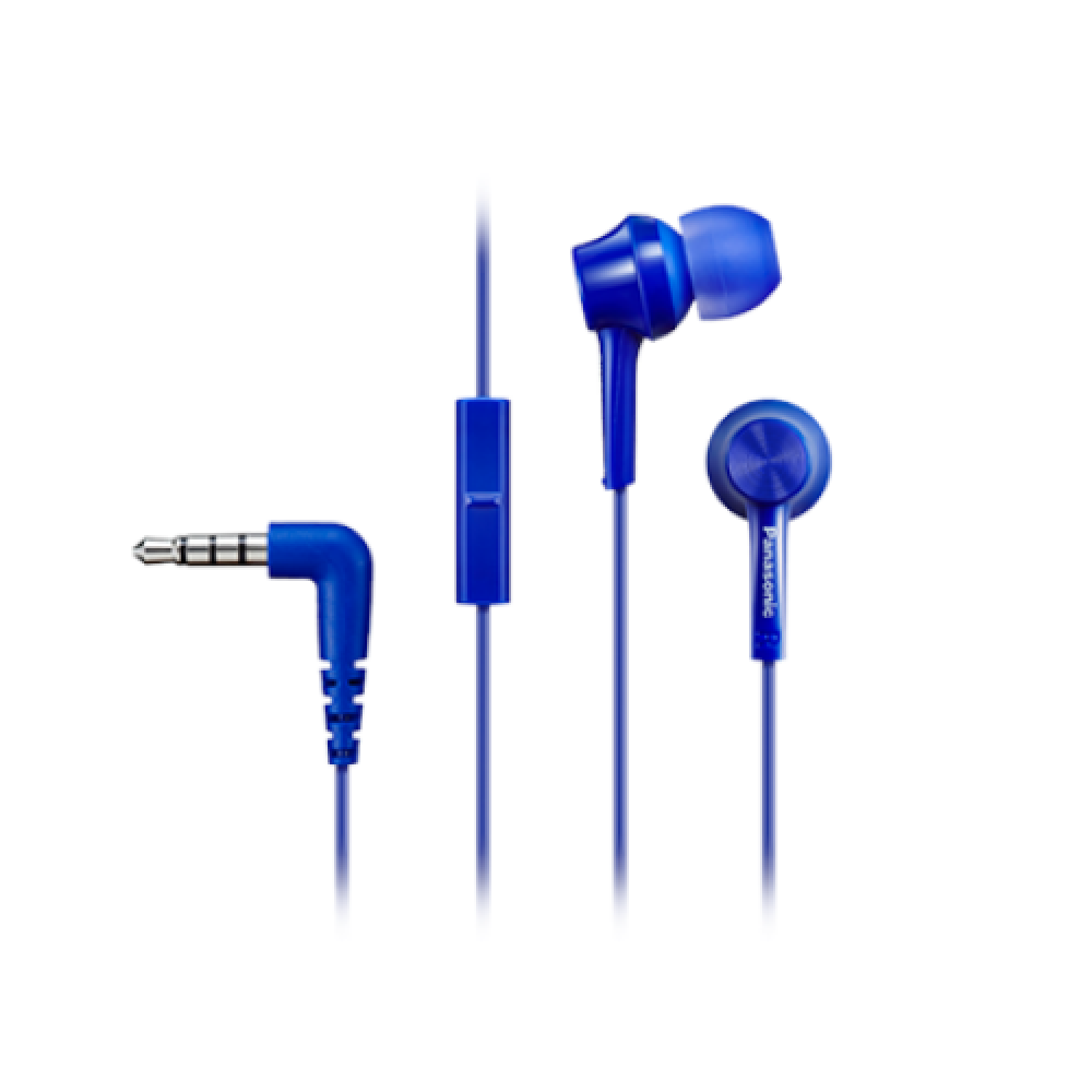 Panasonic , Canal type , RP-TCM115E-A , Wired , In-ear , Microphone , Blue
