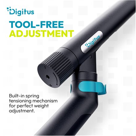 Digitus Desk Mount , Tilt, rotation, pivot , Dual design monitor mount, 2x 35, 2x 10 kg , 35 , Maximum weight (capacity) 20 kg , Black