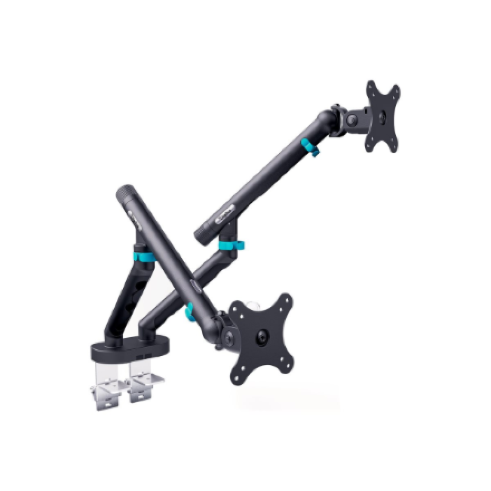 Digitus Desk Mount , Tilt, rotation, pivot , Dual design monitor mount, 2x 35, 2x 10 kg , 35 , Maximum weight (capacity) 20 kg , Black