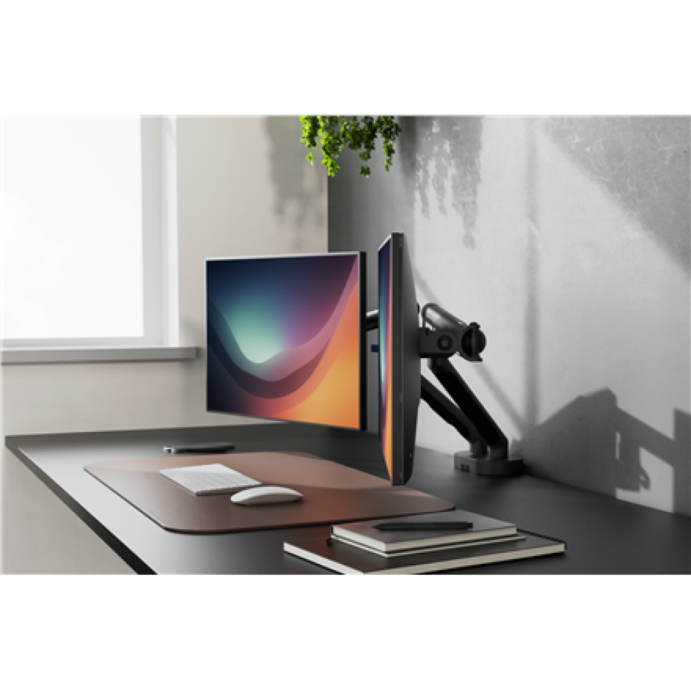 Digitus Desk Mount , Tilt, rotation, pivot , Dual design monitor mount, 2x 35, 2x 10 kg , 35 , Maximum weight (capacity) 20 kg , Black