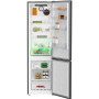 BEKO Refrigerator , B5RCNA405HXBR1 , Energy efficiency class D , Free standing , Combi , Height 203.5 cm , No Frost system , Fridge net capacity 249 L , Freezer net capacity 106 L , Display , 36 dB , Black