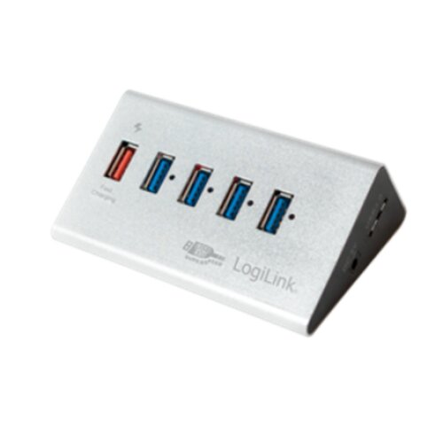 Logilink , UA0227 USB 3.0 High Speed Hub 4-Port + 1x Fast Charging Port