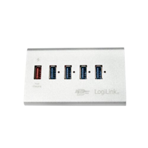 Logilink , UA0227 USB 3.0 High Speed Hub 4-Port + 1x Fast Charging Port