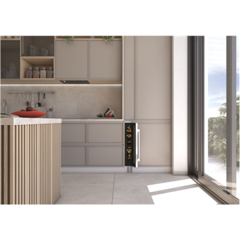 Hoover , Wine Cooler , HWCB 15/1 , Energy efficiency class G , Built-in , Bottles capacity 7 , Black