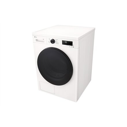 LG Dryer Machine , RHX1009NWB , Energy efficiency class C , Front loading , 9 kg , LED , Heat pump , Depth 66 cm , Wi-Fi , White