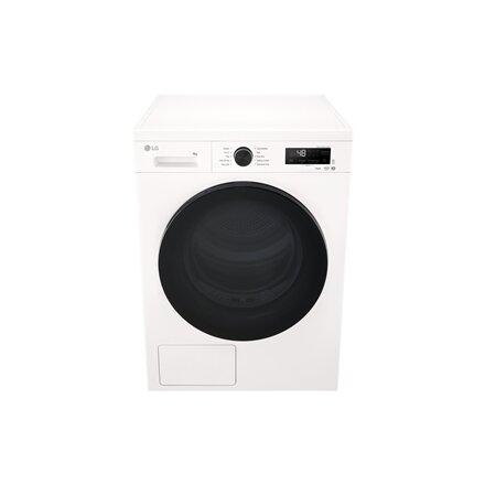 LG Dryer Machine , RHX1009NWB , Energy efficiency class C , Front loading , 9 kg , LED , Heat pump , Depth 66 cm , Wi-Fi , White