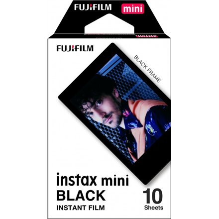 Fujifilm , Instax Mini , BLACK FRAME (10pl) Instant Film , 54 x 86 mm