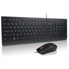 Lenovo Essential , Keyboard and Mouse Combo , Wired , US Euro , Black