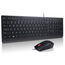 Lenovo Essential , Keyboard and Mouse Combo , Wired , US Euro , Black