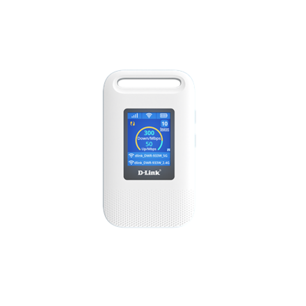 D-Link 4G LTE+ AX600 Wi-Fi 6 Mobile Hotspot , DWR-933W , 802.11ax , Mesh Support No , MU-MiMO No , 4G