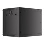 Lanberg , Rack cabinet 19 wall-mount 9U/600x450 for self-assembly with metal door (flat pack) , WF01-6409-00B , Black