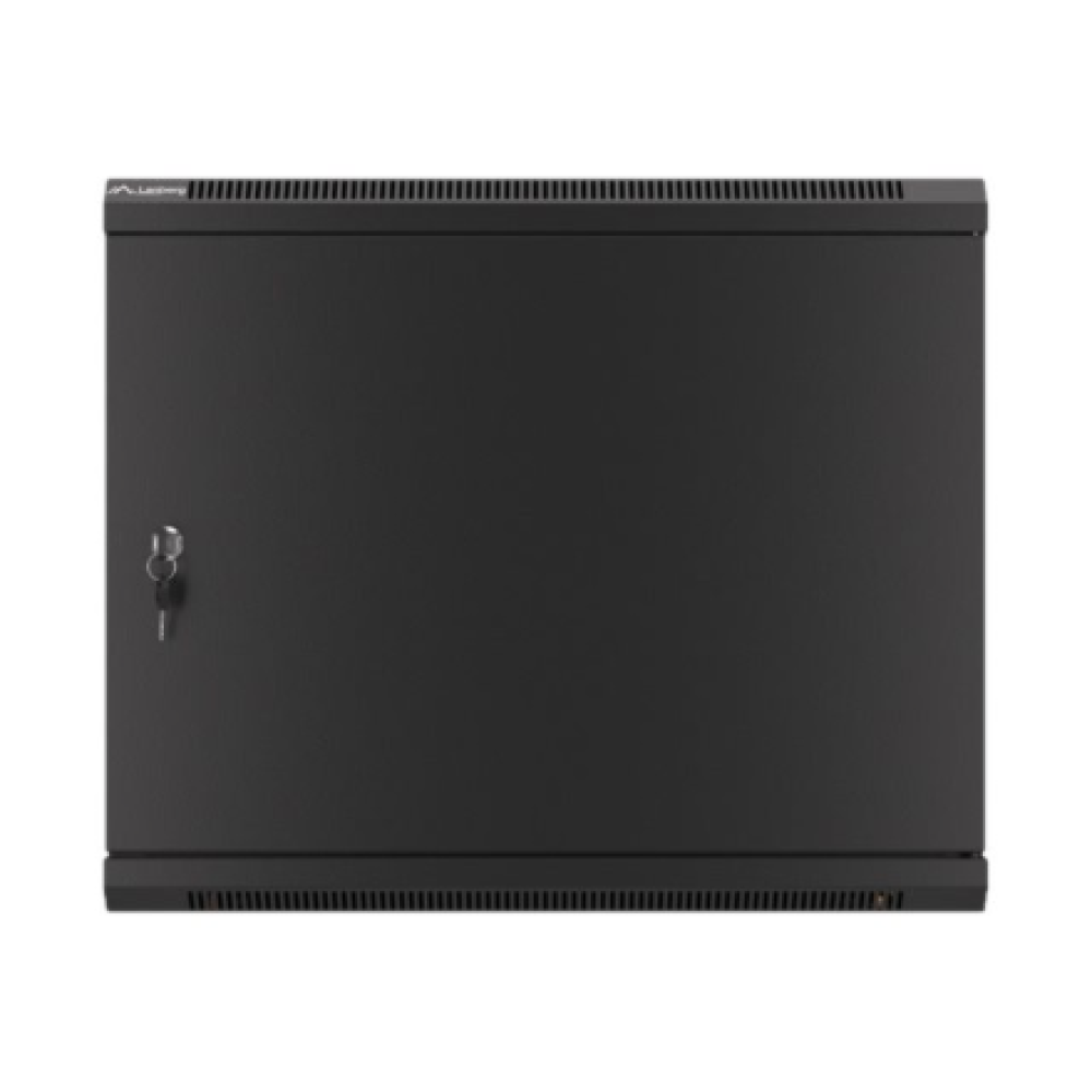 Lanberg Rack cabinet 19 wall-mount 9U/600x450 for self-assembly with metal door (flat pack), black , Lanberg