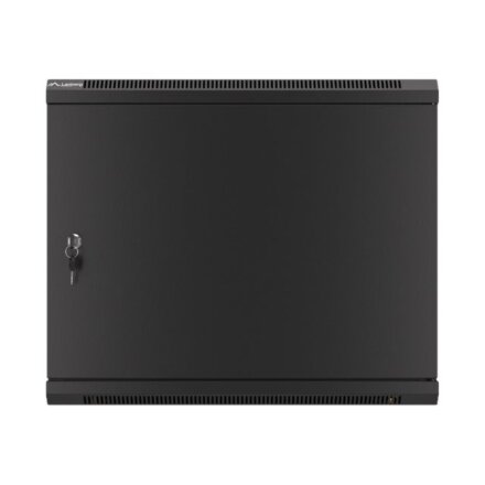 Lanberg , Rack cabinet 19 wall-mount 9U/600x450 for self-assembly with metal door (flat pack) , WF01-6409-00B , Black