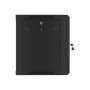 Lanberg , Rack cabinet 19 wall-mount 9U/600x450 for self-assembly with metal door (flat pack) , WF01-6409-00B , Black