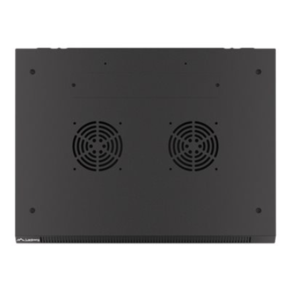 Lanberg Rack cabinet 19 wall-mount 9U/600x450 for self-assembly with metal door (flat pack), black , Lanberg