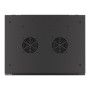 Lanberg , Rack cabinet 19 wall-mount 9U/600x450 for self-assembly with metal door (flat pack) , WF01-6409-00B , Black