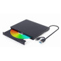 Gembird External USB DVD Drive , DVD-USB-031 , Interface USB Type-C (m), USB 3.1 Gen. 1 , DVD±R/RW / CD±R/RW , CD read speed 24 x , CD write speed 24 x , Black