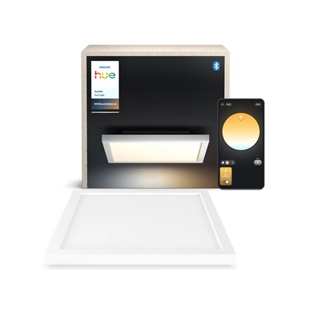 Philips Hue Aurelle square panel light, White , 2200-6500 Hue White Ambiance