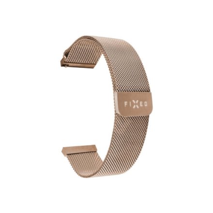Fixed , Mesh Strap with Quick Release 20mm for Smartwatch , Rose gold