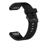 Fixed , Silicone Strap for Garmin QuickFit 20mm , Black