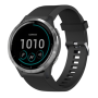 Fixed , Silicone Strap for Garmin QuickFit 20mm , Black