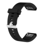 Fixed , Silicone Strap for Garmin QuickFit 20mm , Black