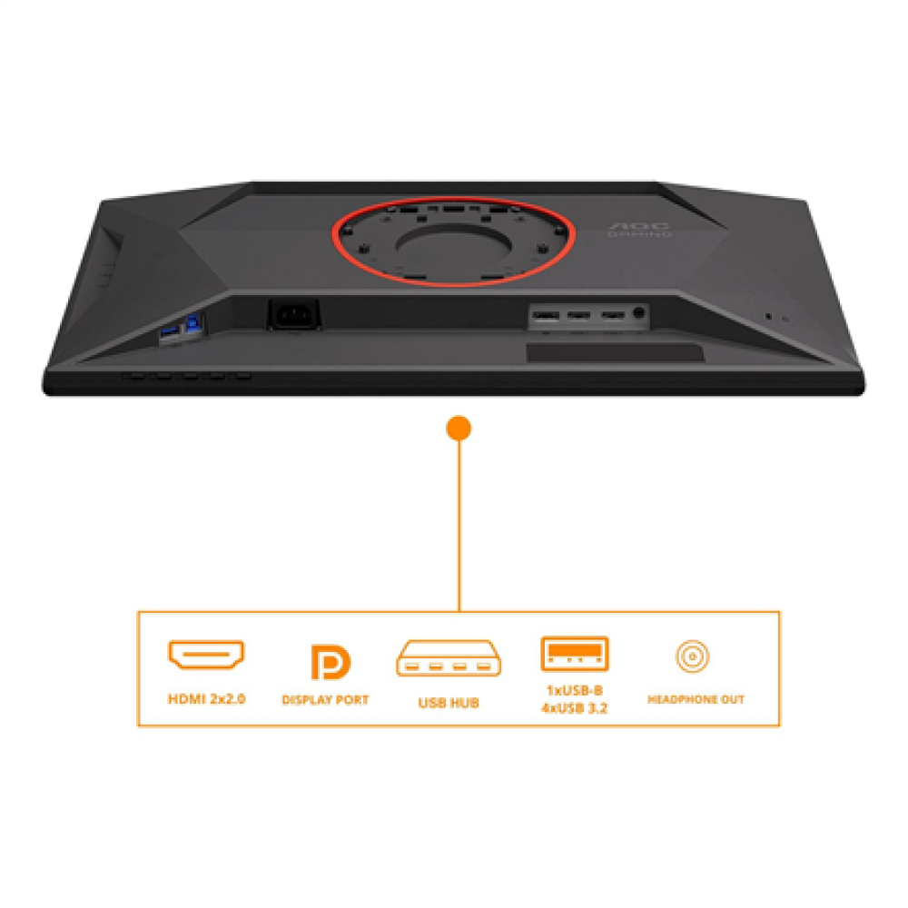 AOC , 25G4KUR , 25 , Fast IPS , FHD , 16:9 , 420 Hz , 1 ms , 1920 x 1080 pixels , 350 cd/m² , HDMI ports quantity 2 , Black