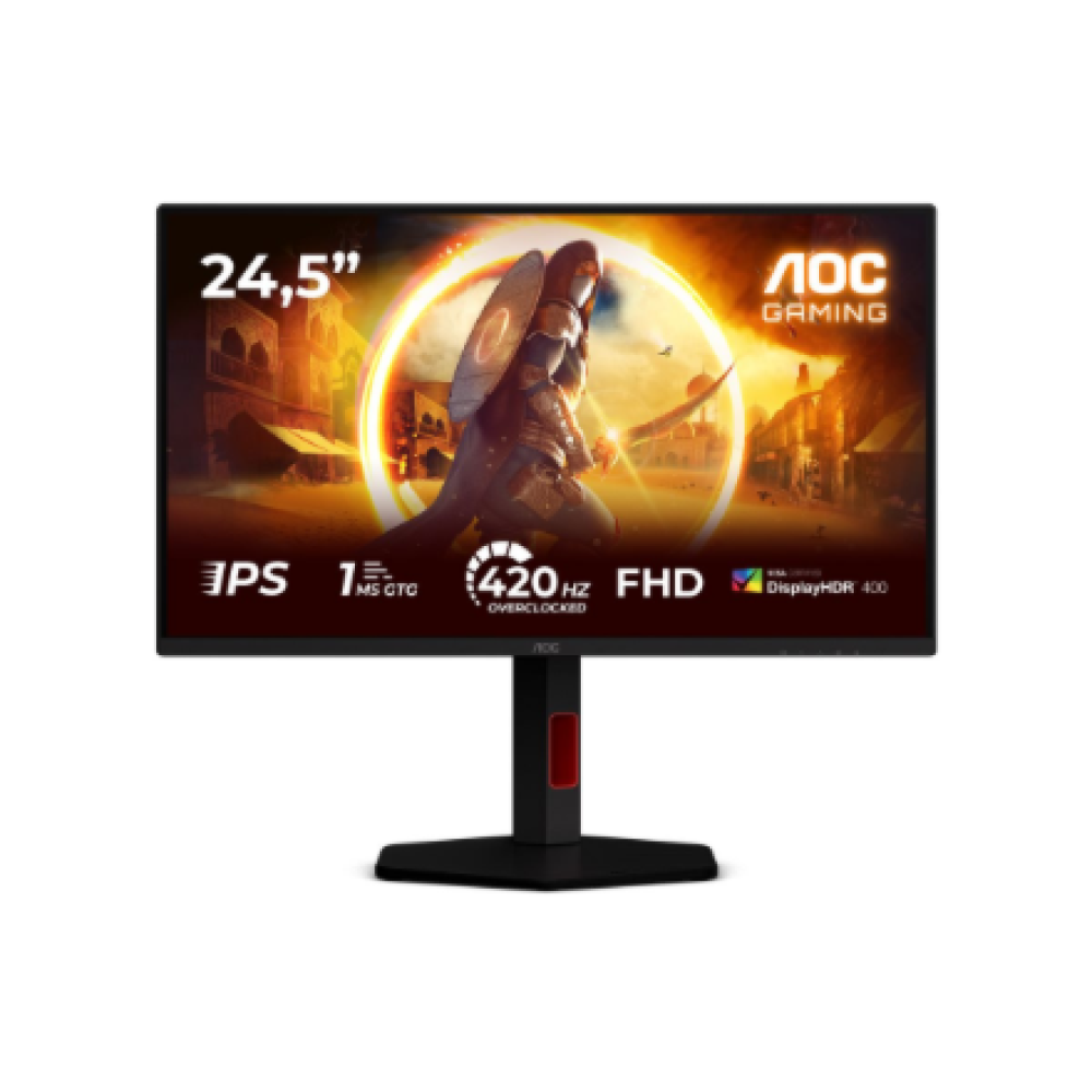 AOC , 25G4KUR , 25 , Fast IPS , FHD , 16:9 , 420 Hz , 1 ms , 1920 x 1080 pixels , 350 cd/m² , HDMI ports quantity 2 , Black
