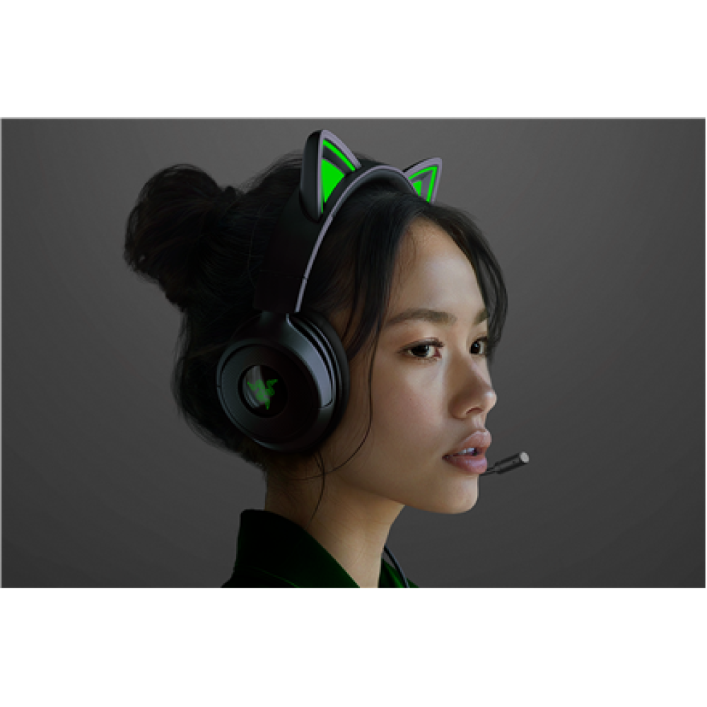 Razer Gaming Headset , Kraken Kitty V3 X , Wired , Over-Ear , Microphone , Black