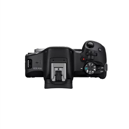 Canon , EOS R50 Mirrorless Camera Body (SIP) , Megapixel 24.2 MP , Image stabilizer , ISO sensitivity (max) 32000 , Display diagonal 2.95 , Wi-Fi , Video recording , Automatic, manual , CMOS , Black
