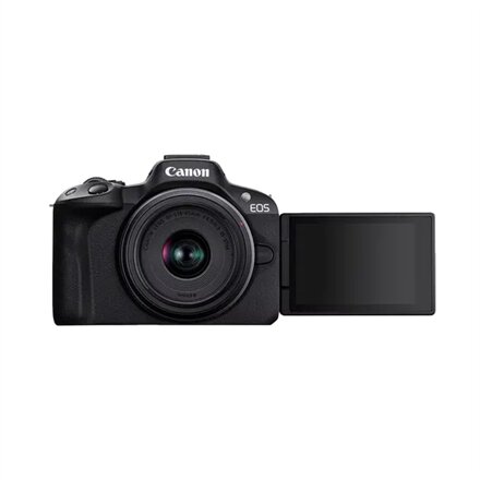 Canon , EOS R50 Mirrorless Camera Body (SIP) , Megapixel 24.2 MP , Image stabilizer , ISO sensitivity (max) 32000 , Display diagonal 2.95 , Wi-Fi , Video recording , Automatic, manual , CMOS , Black